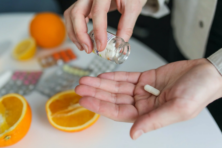 supplement and orange